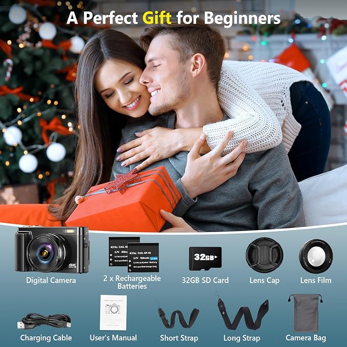 4K Digital Camera for Photography Autofocus, Upgraded 64MP WiFi Vlogging Camera - Image 7