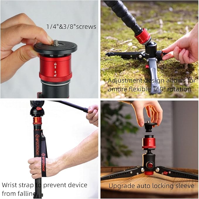 IFOOTAGE Cobra 3 A180T, Camera Monopod - Image 4