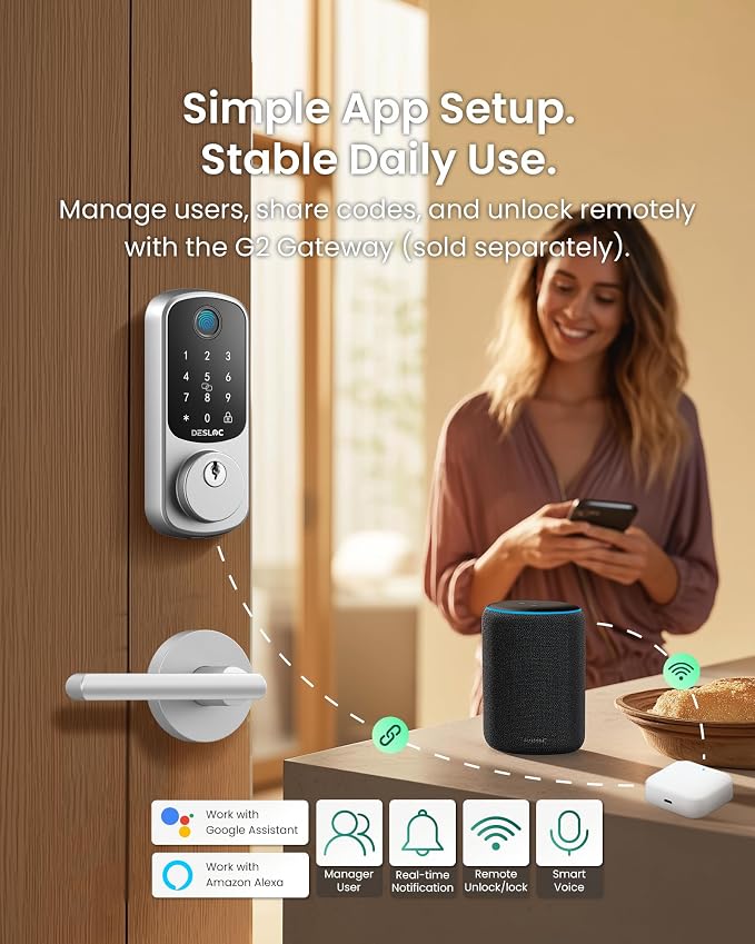 DESLOC B200 Fingerprint Smart Lock - Image 7