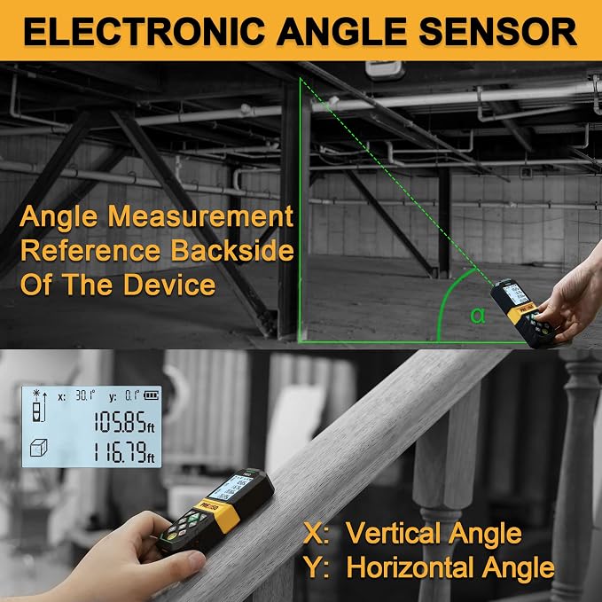 PREXISO Laser Measure Rechargeable, 265Ft Green Beam Laser Measurement Tool - Image 3
