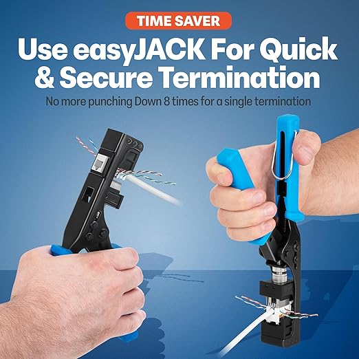 Everest 90° Angled RJ45 Cat5e Keystone Jacks 100-Pack in White - Image 5