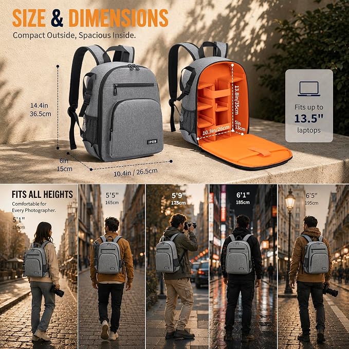 Camera Backpack for Photographers, DSLR Camera Bag - Image 3