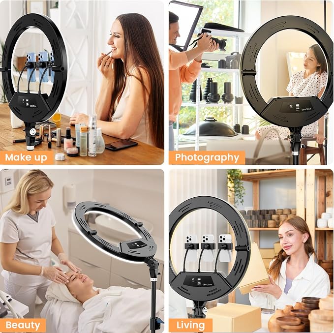 18" Foldable Ring Light with Stand - Image 5