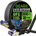 GEARit Cat 8 Outdoor Flat Ethernet Cable Direct Burial Rated LLDPE Jacket by GEARit
