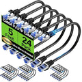 Cat6A Ethernet Cable Shielded 10Gbps 5 ft, Slim Shielded Ethernet Cable Cat 6 by Unknown