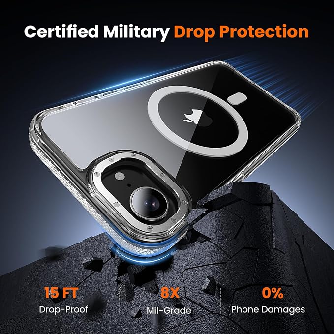 toushion 3 in 1 for iPhone 16E/17E Case Clear, Shockproof Guard Corners - Image 3