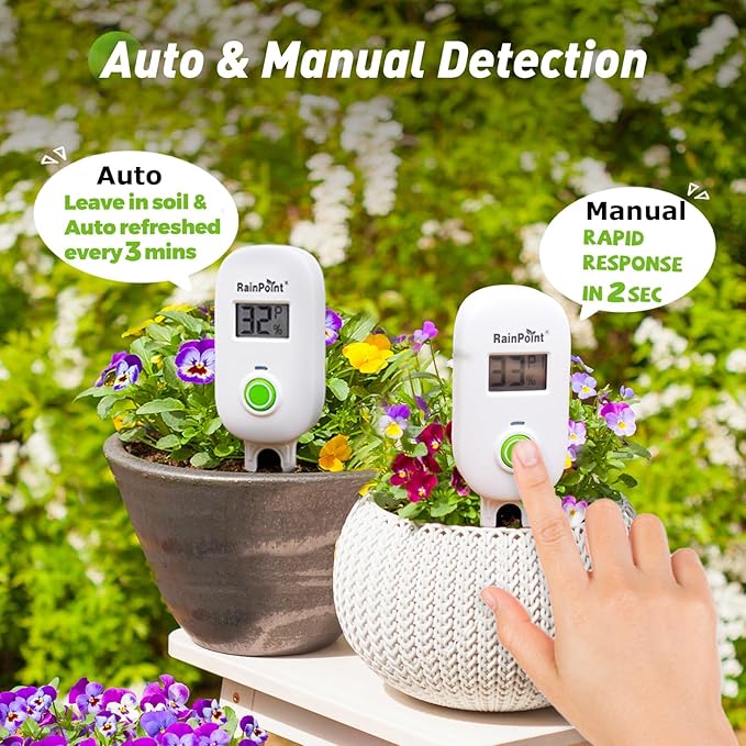RAINPOINT Smart Digital Wireless Plant Moisture Meter Houseplant Indoor - Image 5