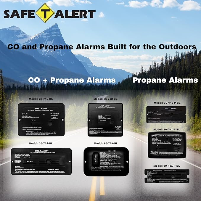 Safe T Alert - Dual LP/CO Alarm - Flush Mount Black - 35-742-BL - Image 8