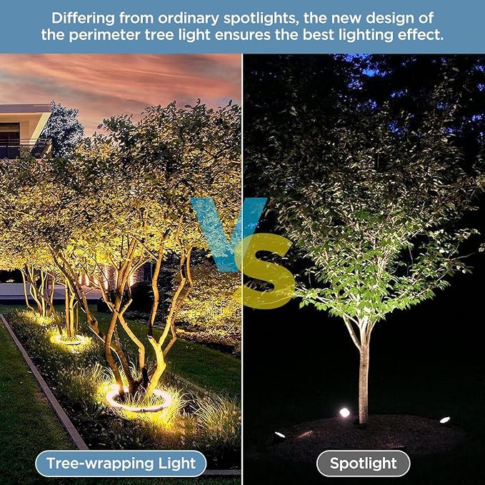 Gardencoin Outdoor Ring Tree Lights, 72W LED Landscape Uplighting - Image 9