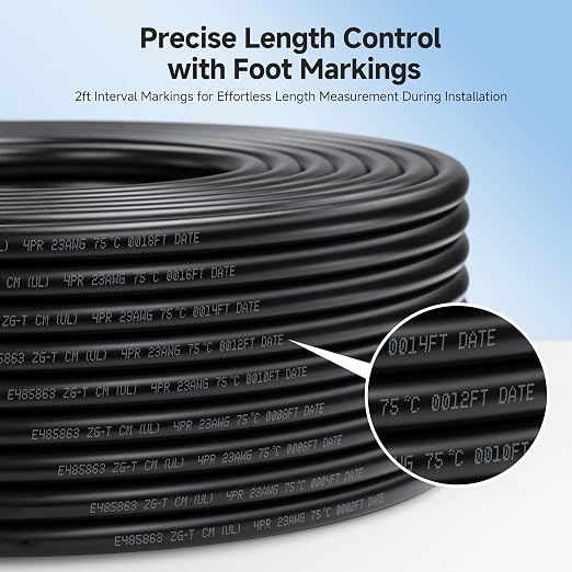 Cable Matters 10Gbps in-Wall Rated 23AWG Bare Copper Shielded Cat 6A Cable - - Image 5
