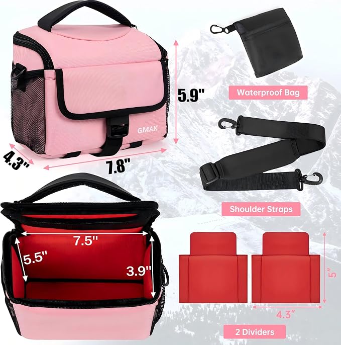 GMAK Camera Carrying Bag, Anti-Shock Camera Case Bag - Image 3