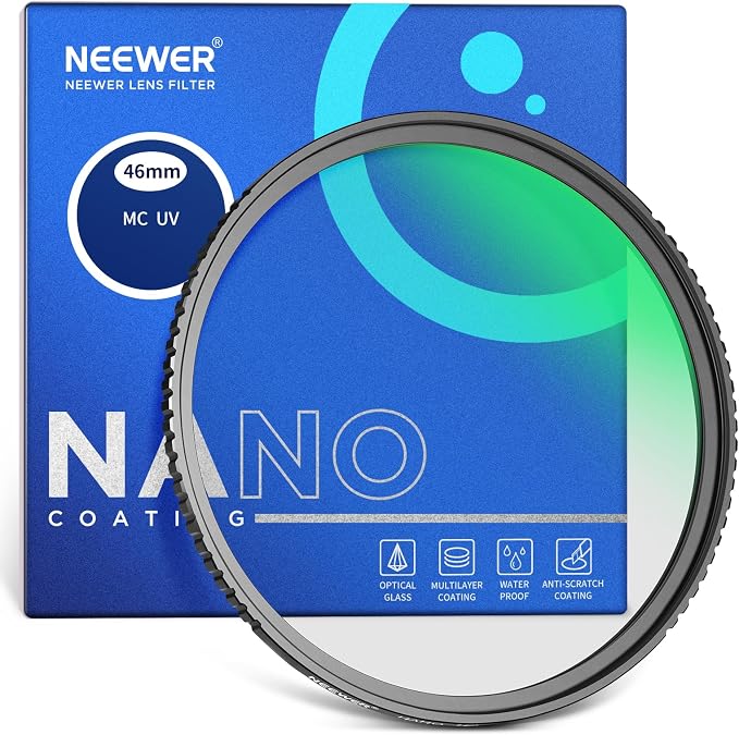 NEEWER 46mm MC UV Protection Filter 24 Layer Multi Resistant Nano Coatings/HD by Neewer