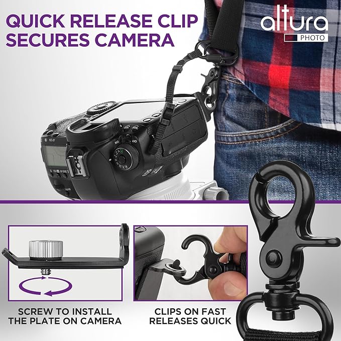 Altura Photo Camera Strap with Quick Release & Safety Tether - Image 3