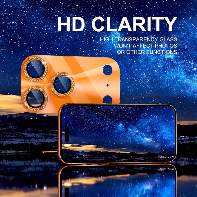 Choiche Compatible for iPhone 17 Pro Camera Lens Protector, Bling Camera Cover - Image 6