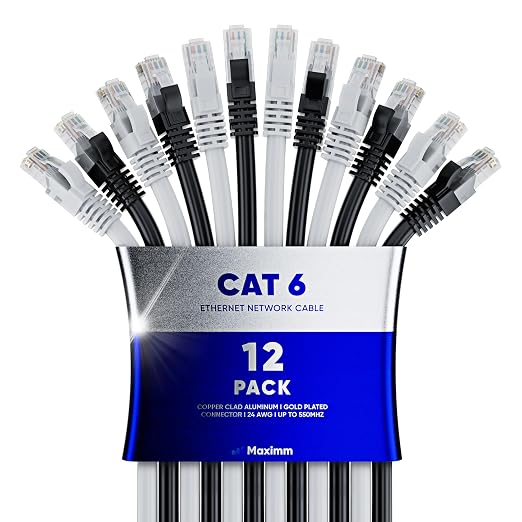 Maximm Cat 6 Ethernet Cable - 8 ft by MaximmCable