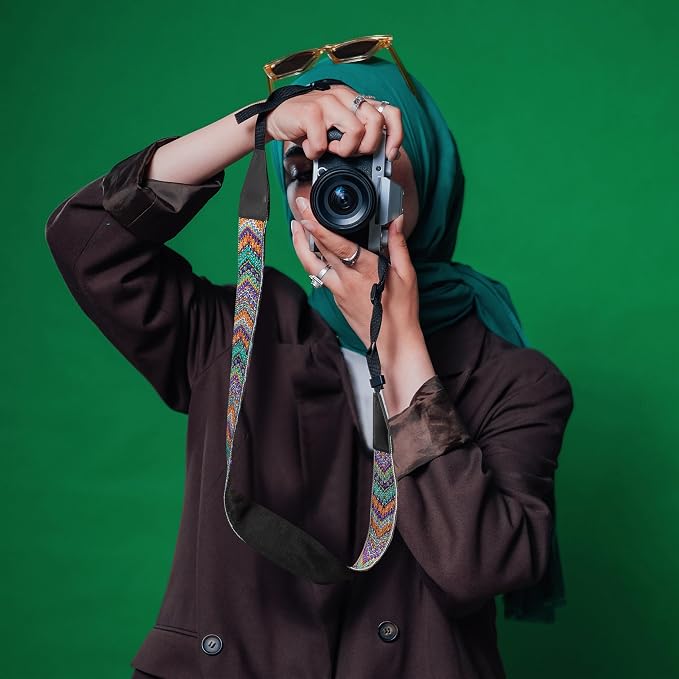 Camera Strap, Jacquard Weave 2" Shoulder Neck Straps - Image 5
