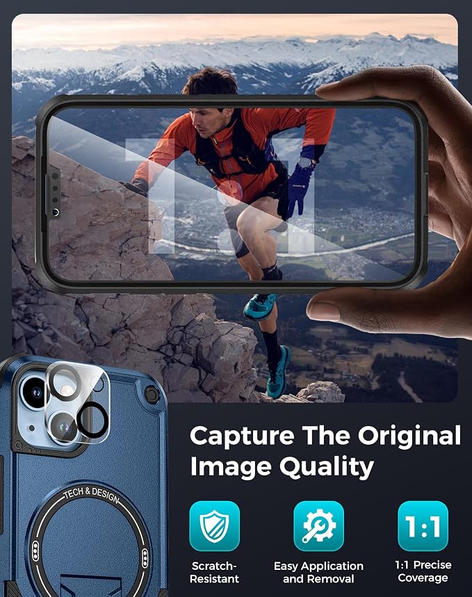 Goton for iPhone 14 Case with Privacy Tempered Glass Screen Protector & Camera - Image 7