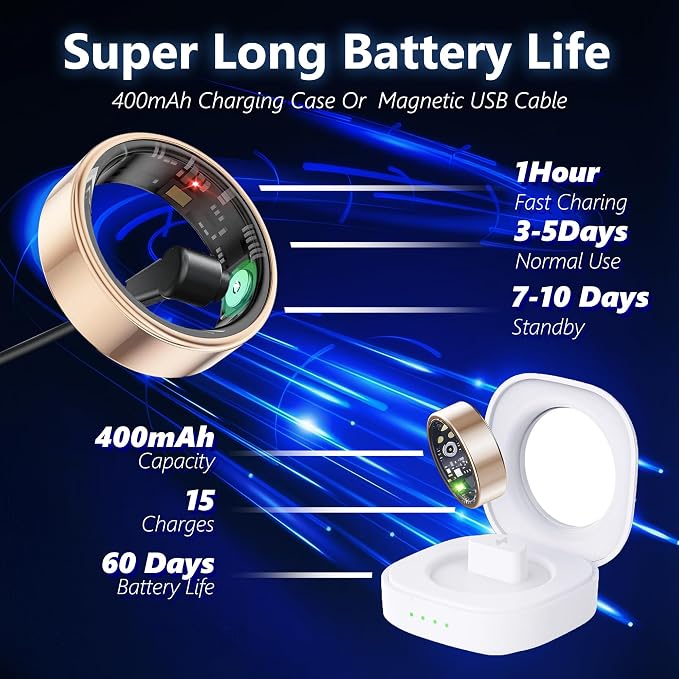 Smart Health Ring for Women Men Fitness Tracker - Image 9