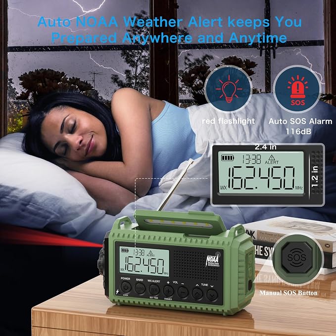 Eoxsmile NOAA Weather Radio 12000mAh - Image 2