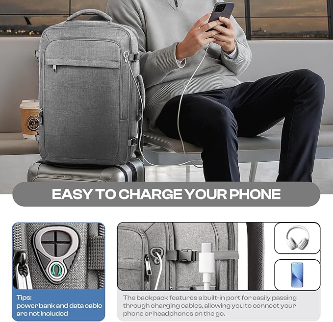 Travel Laptop Backpack, Extra Large 40L-50L Backpack, Laptop Backpack - Image 6