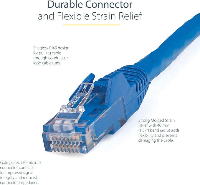 StarTech 2ft CAT6 Ethernet Cable - Image 3
