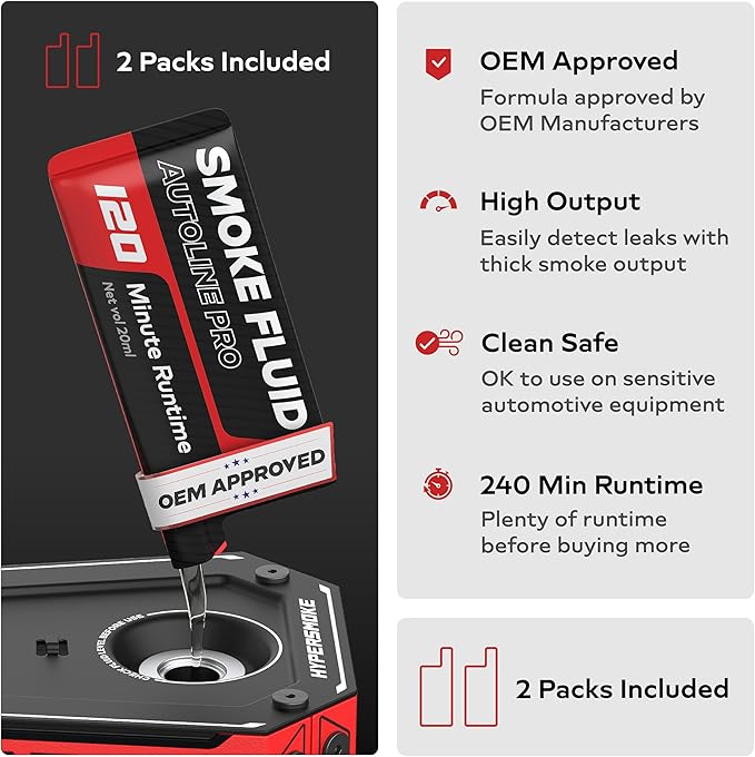 AutoLine Pro HyperSmoke™ Automotive Smoke Machine EVAP Vacuum Leak Tester – - Image 4