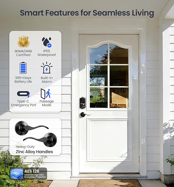 Veise VE017-L Fingerprint Smart Lock - Image 5