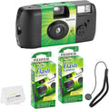Fujifilm QuickSnap Flash 400 Disposable 35mm Camera + Hand Strap + Quality by FUJIFILM