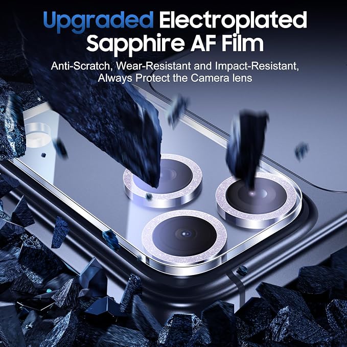 UniqueMe Compatible for 3 Pack iPhone 17 Pro Camera Lens Protector - Image 3