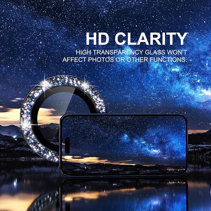 Choiche Compatible for iPhone 15 Pro/iPhone 15 Pro Max Camera Lens Protector - Image 5