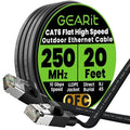 GEARit Cat 6 Outdoor Flat Ethernet Cable Direct Burial Rated LLDPE Jacket by GEARit