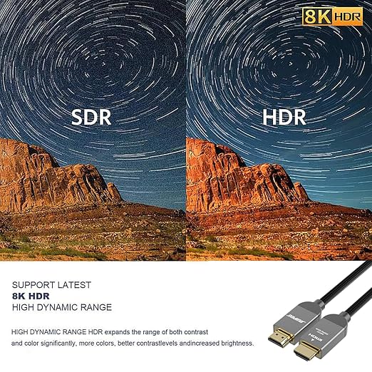 RUIPRO 8K HDMI Ultra High Speed Certified Cable 6 Feet 48Gbps 8K60Hz 4K120Hz - Image 3