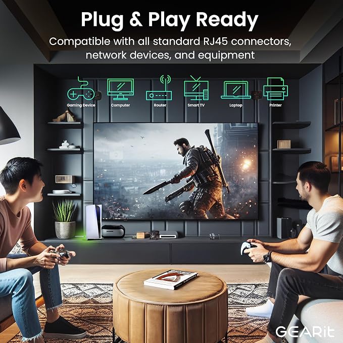 GEARit RJ45 Cat-6 Ethernet Patch Cable, DIY Bulk Kit, 10Gpb Transfer Speed - Image 7