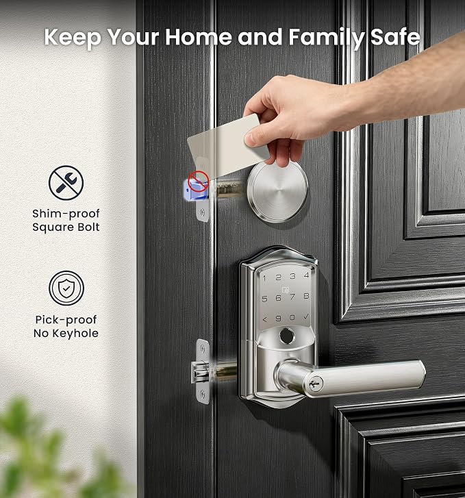 Veise VE029-E Wi-Fi Smart Lever Lock - Image 8