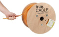 TRUE CABLE Cat6A Shielded Riser Bulk Ethernet Cable, 23AWG Solid Bare Copper by trueCABLE