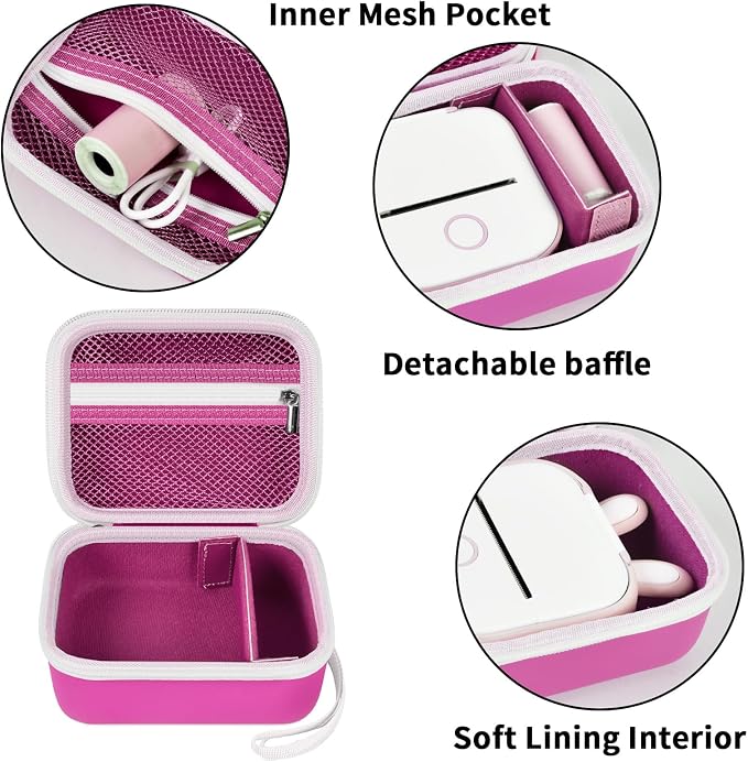 ANKHOH Label Maker Case for Memoking T02/ for Phomemo M02/ M02S/ M02 Pro/ Q30S/ - Image 3