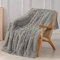 Tuddrom Decorative Extra Soft Fuzzy Faux Fur Throw Blanket 50" x 60", Solid by Tuddrom