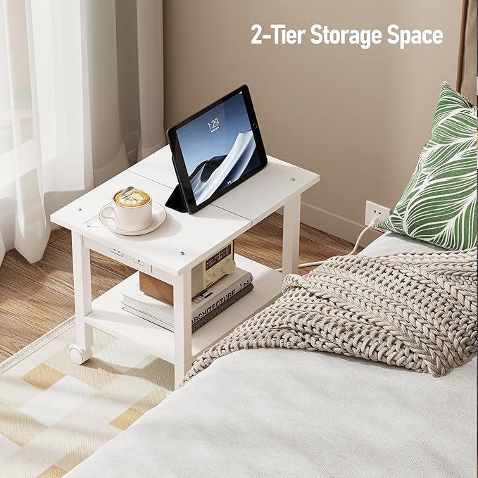 TUTOTAK 2 Tier Printer Stand, Rolling Printer Cart - Image 6