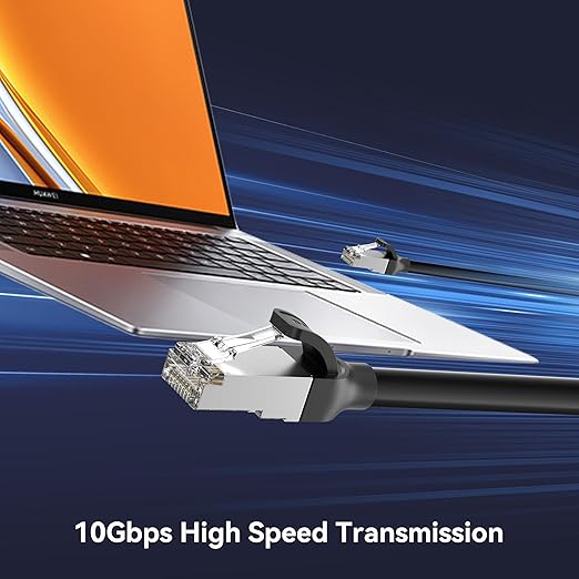 BENFEI Cat 7 Ethernet Cable 100FT, 10Gbps 600MHz High Speed RJ45 Network Cable - Image 2