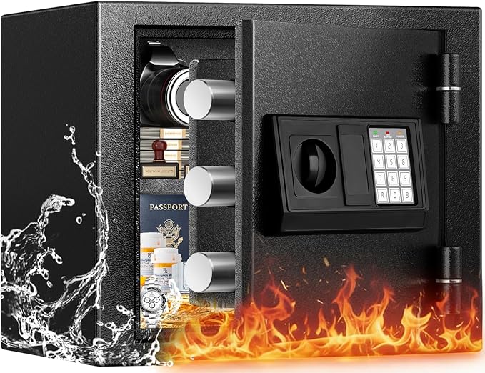 Fireproof Safe for Home, Money Safe for Cash,  Fire Proof safes for by FOWORE