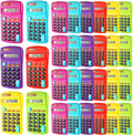 Weewooday 6 Pieces Small Basic Calculator Bulk 8 Digit Solar Battery Dual Power by Weewooday