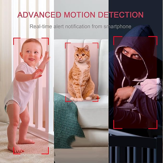 LaView Security Cameras 4pcs, Home Security Camera Indoor 1080P, Wi-Fi Cameras - Image 3
