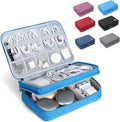 Large Electronic Organizer Travel Case, Double Layer Tech Accessories Bag by Unknown