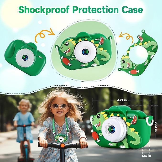 Kids Camera Boys Toys for 3 4 5 6 7 8 9 Years Old Boys, 48MP Dual Lens Kids - Image 6