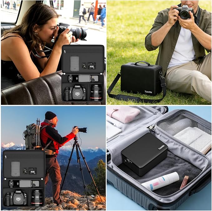 Tamfile Camera Bag for Canon/Sony/Nikon/Mirrorless/DSLR, 4 Dividers, - Image 8