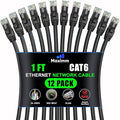 Maximm Cat 6 Ethernet Cable - 1 ft - High-Speed LAN by MaximmCable