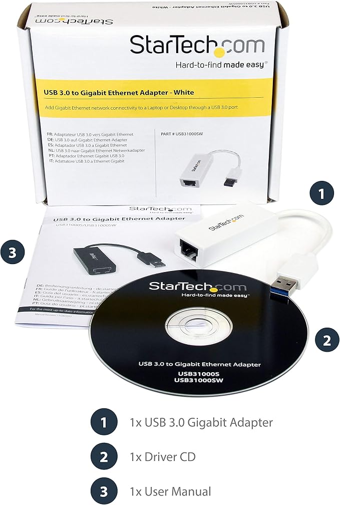 StarTech.com USB 3.0 to Gigabit Ethernet NIC Network Adapter - Image 6