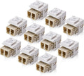 Cable Matters 10-Pack LC UPC Duplex Fiber Optic Keystone Coupler Jack, by CableMatters