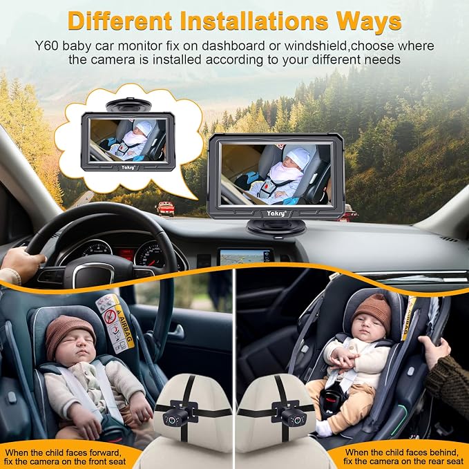 Yakry Baby Car Camera for Backseat - Image 8