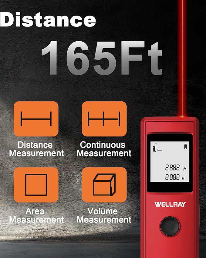 Laser Measuring Tool, 165FT/50M Laser Measure Tool - Image 3
